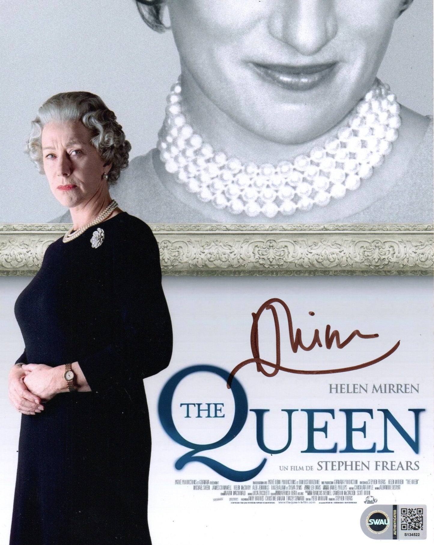 HELEN MIRREN SIGNED THE QUEEN 10X8 PHOTO ALSO SWAU
