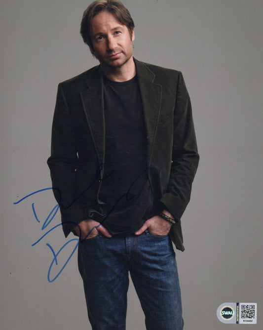 DAVID DUCHOVNY SIGNED 8X10 PHOTO (4) ALSO SWAU