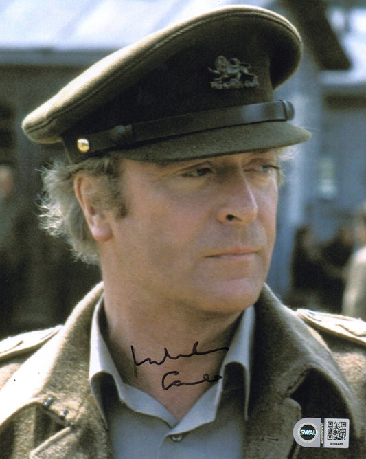 MICHAEL CAINE SIGNED ESCAPE TO VICTORY 8X10 PHOTO ALSO SWAU
