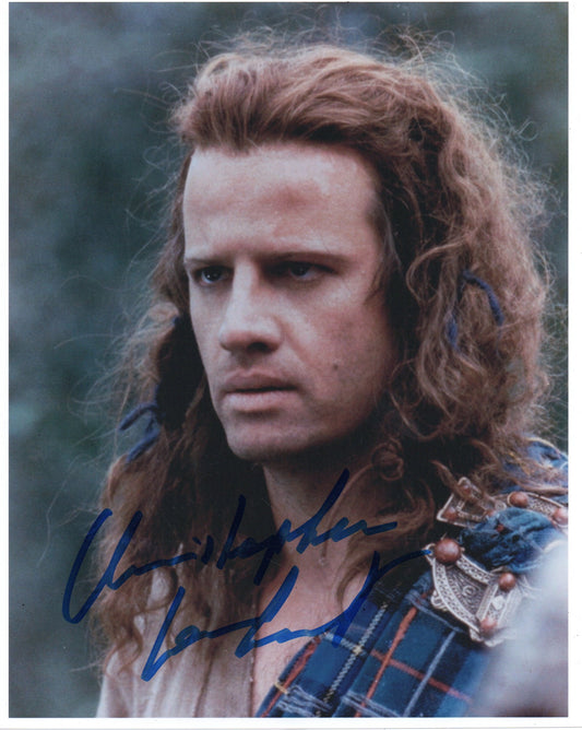 CHRISTOPHER LAMBERT SIGNED HIGHLANDER 8X10 PHOTO ALSO ACOA