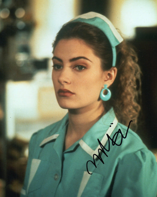 MADCHEN AMICK SIGNED SEXY TWIN PEAKS 10X8 PHOTO (2)