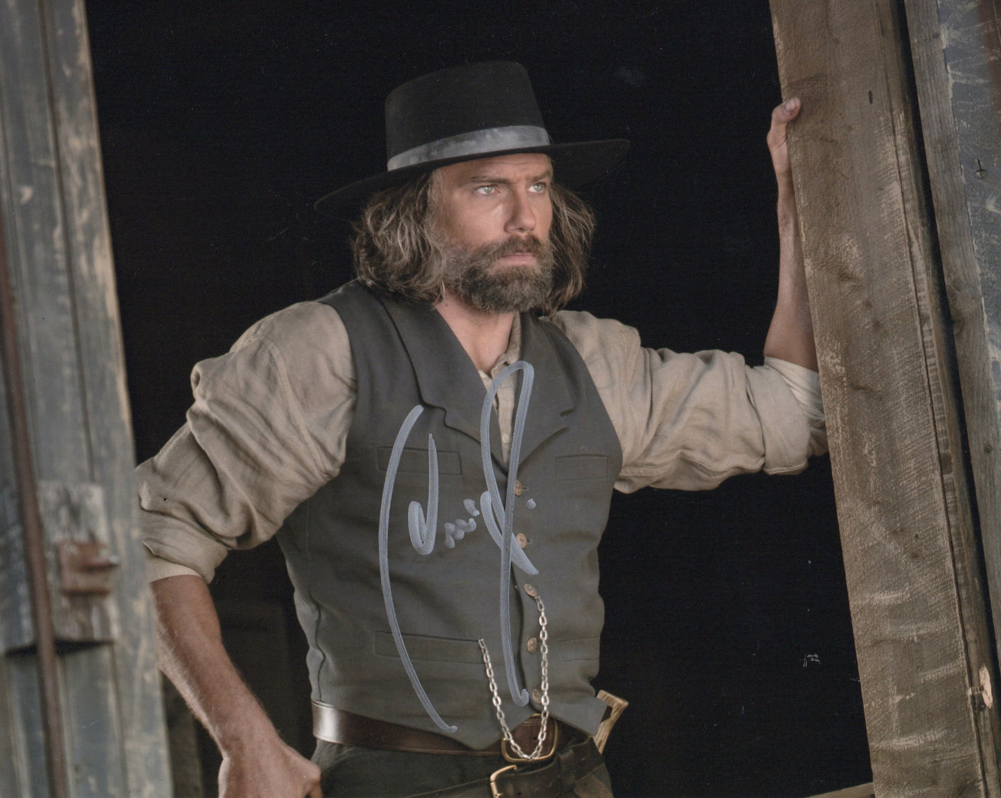 ANSON MOUNT SIGNED HELL ON WHEELS 8X10 PHOTO (1)