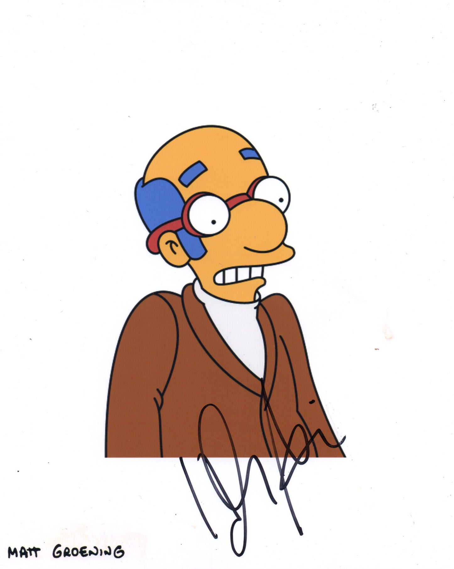 HANK AZARIA SIGNED THE SIMPSONS 8X10 PHOTO (1) SLIGHT MARK ON PHOTO