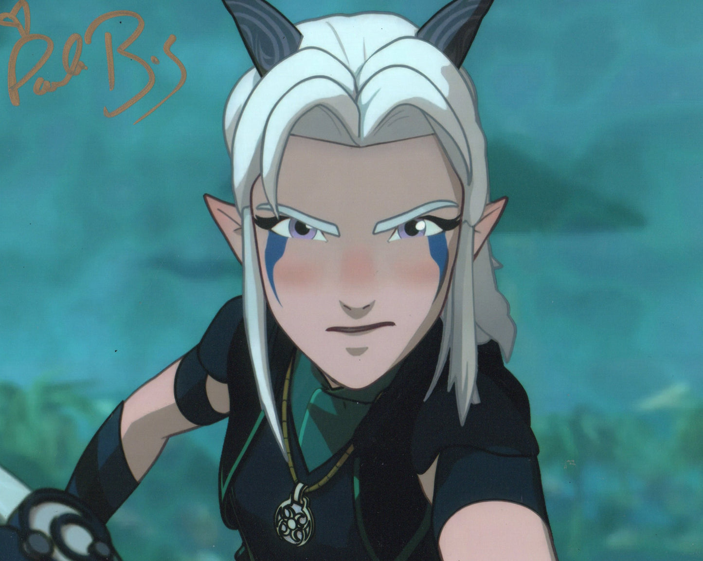 PAULA BURROWS SIGNED RAYLA THE DRAGON PRINCE 10X8 PHOTO (2)