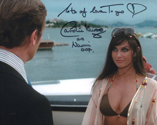 CAROLINE MUNRO SIGNED SEXY JAMES BOND 10X8 PHOTO (9)