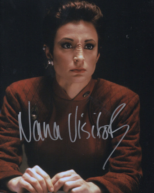 NANA VISITOR SIGNED STAR TREK DEEP SPACE NINE 10X8 PHOTO (2)