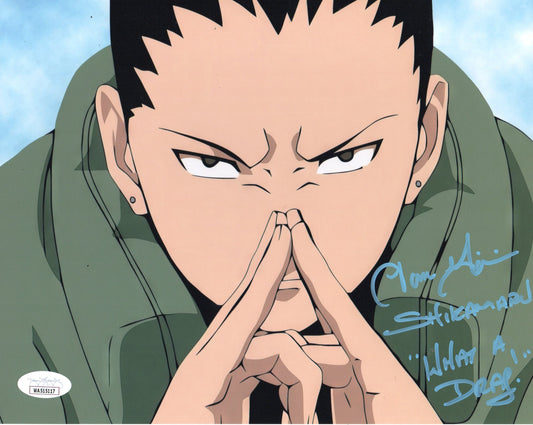 TOM GIBIS SIGNED NARUTO PHOTO ALSO JSA