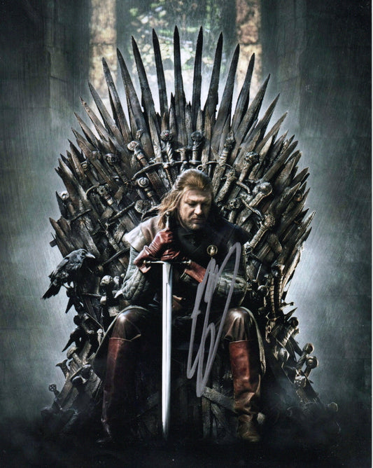SEAN BEAN SIGNED GAME OF THRONES 8X10 PHOTO (2)