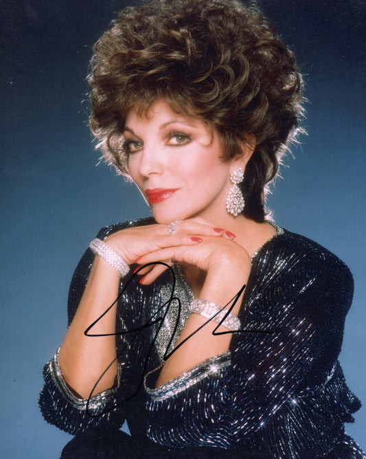 JOAN COLLINS SIGNED DYNASTY 10X8 PHOTO (3)