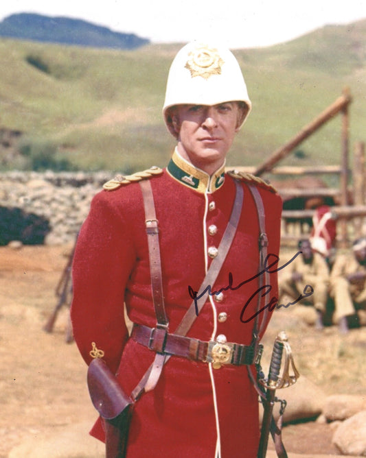 MICHAEL CAINE SIGNED ZULU 8X10 PHOTO