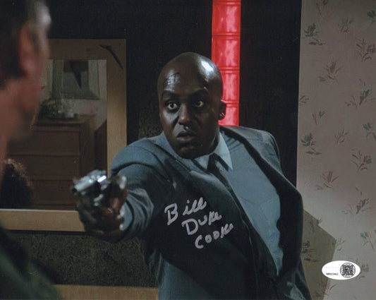 BILL DUKE SIGNED COMMANDO 8X10 PHOTO ALSO JSA