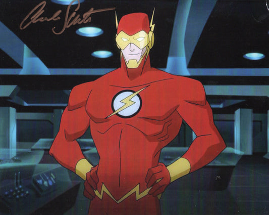 CHARLIE SCHLATTER SIGNED THE FLASH 8X10 PHOTO