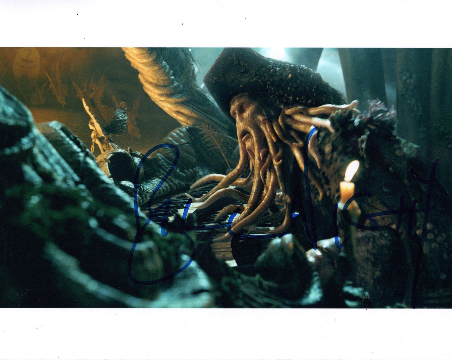 BILL NIGHY SIGNED PIRATES OF THE CARIBBEAN 8X10 PHOTO (2)