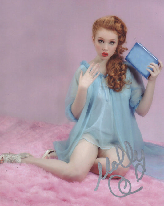 MOLLY C QUINN SIGNED SEXY 10X8 PHOTO
