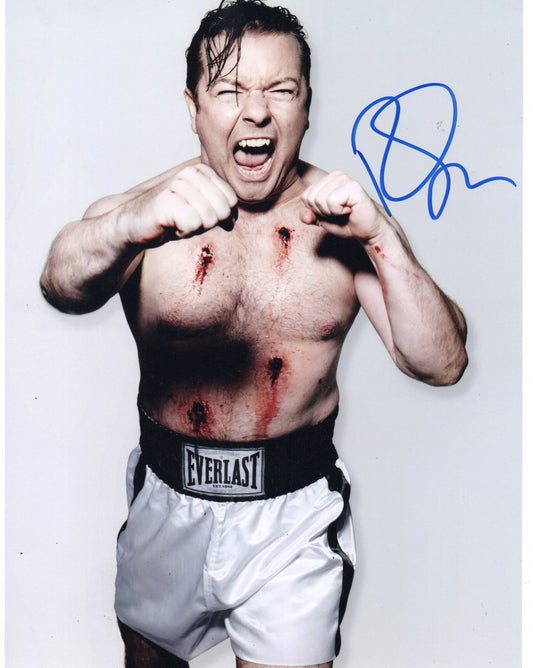 RICKY GERVAIS SIGNED 8X10 PHOTO