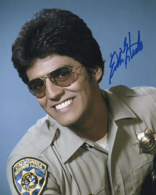ERIK ESTRADA SIGNED CHIPS 8X10 PHOTO (2)