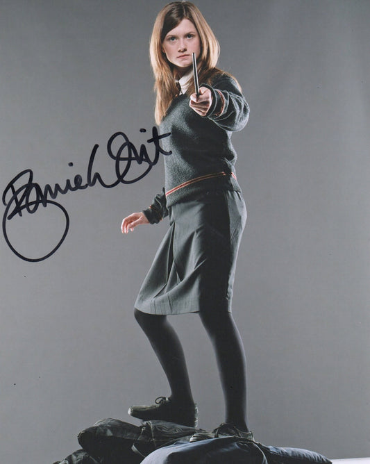 BONNIE WRIGHT SIGNED HARRY POTTER 10X8 PHOTO