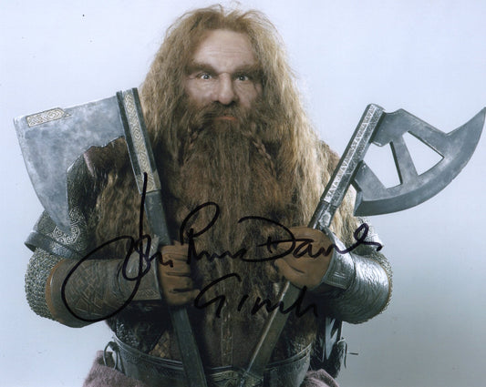 JOHN RHYS DAVIES SIGNED LORD OF THE RINGS 8X10 PHOTO (2)