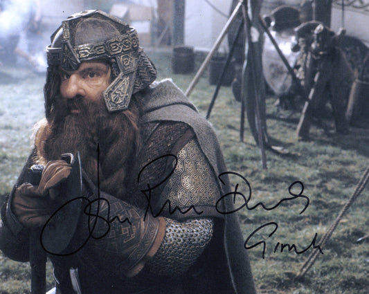 JOHN RHYS DAVIES SIGNED LORD OF THE RINGS 8X10 PHOTO (3)