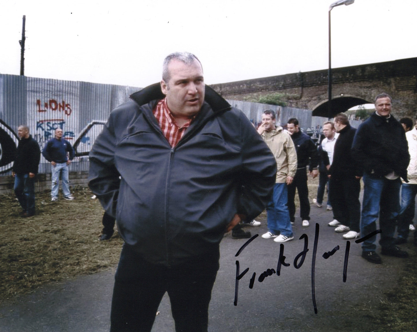 FRANK HARPER SIGNED FOOTBALL FACTORY 8X10 PHOTO (5)