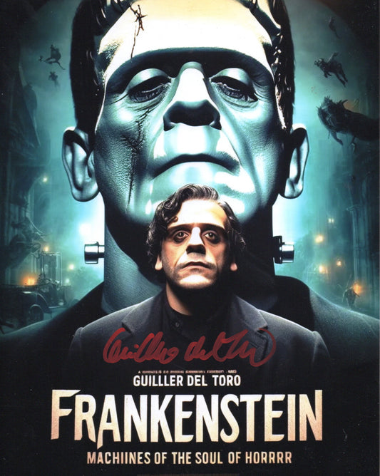GUILLERMO DEL TORO SIGNED FRANKENSTEIN 8X10 PHOTO