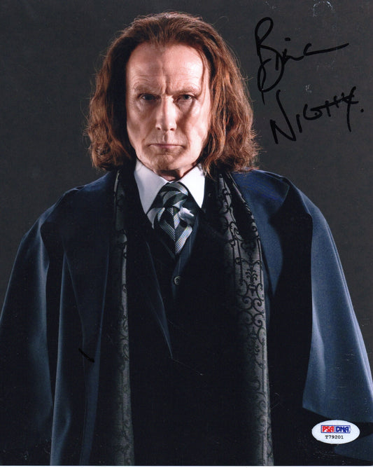 BILL NIGHY SIGNED HARRY POTTER 8X10 PHOTO (1) ALSO PSA