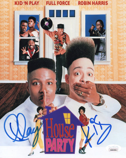 KID 'N PLAY SIGNED HOUSE PARTY 10X8 PHOTO (2) ALSO JSA