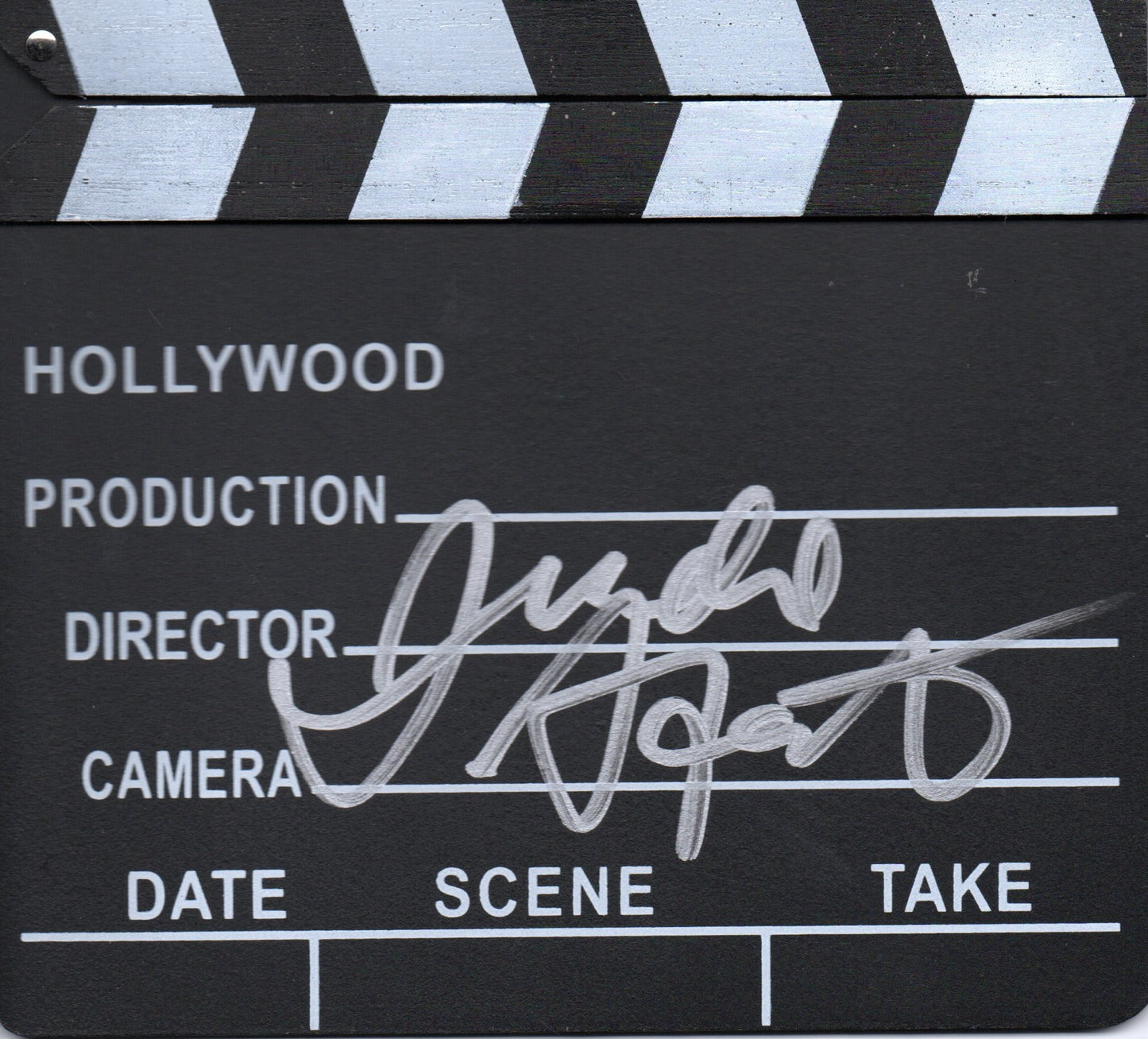 JUDD APATOW SIGNED CLAPPER BOARD 8X10 PHOTO (1)