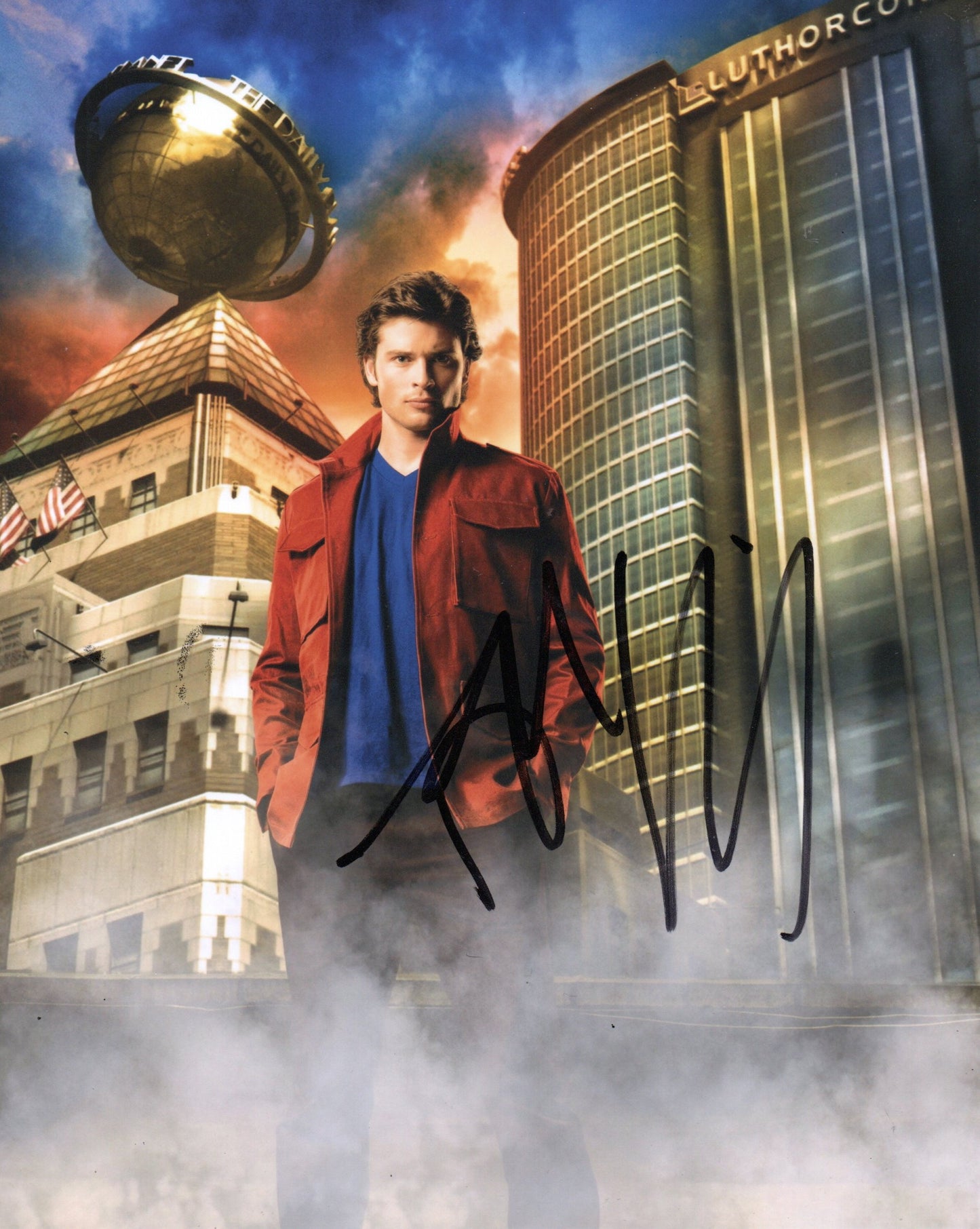 TOM WELLING SIGNED SMALLVILLE 8X10 PHOTO (8)