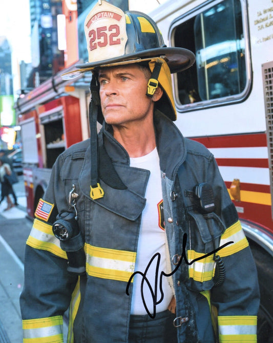 ROB LOWE SIGNED 911 LONE STAR 8X10 PHOTO VIDEO PROOF