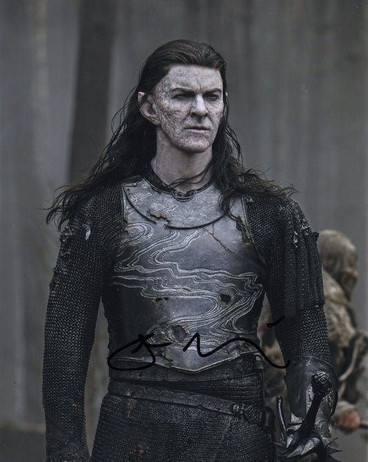 SAM HAZELDINE SIGNED RINGS OF POWER 8X10 PHOTO (2) VIDEO PROOF