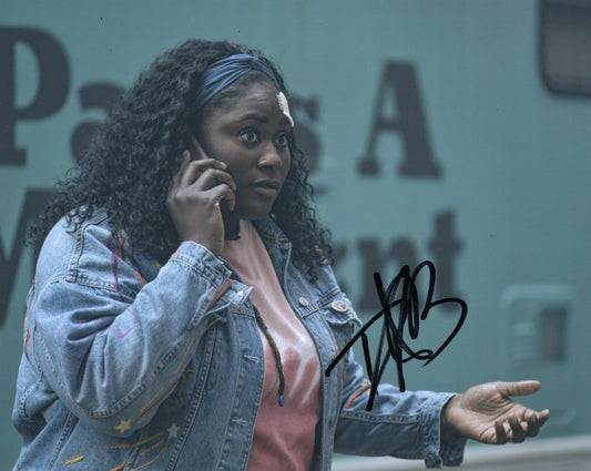 DANIELLE BROOKS SIGNED PEACEMAKER 8X10 PHOTO (3)