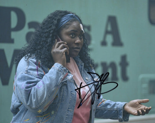 DANIELLE BROOKS SIGNED PEACEMAKER 8X10 PHOTO (4)