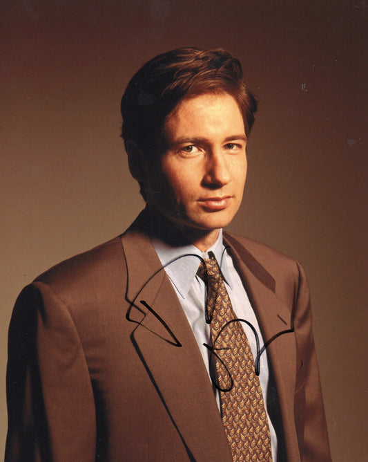 DAVID DUCHOVNY SIGNED X-FILES 8X10 PHOTO (11) VIDEO PROOF