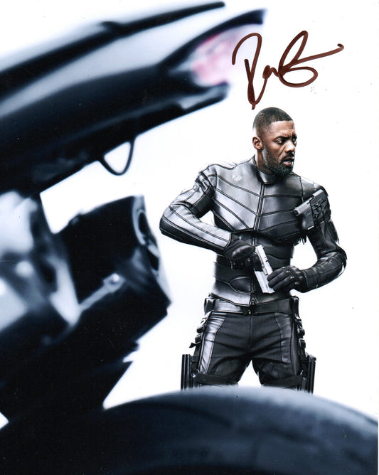IDRIS ELBA SIGNED HOBBS AND SHAW 8X10 PHOTO (1)