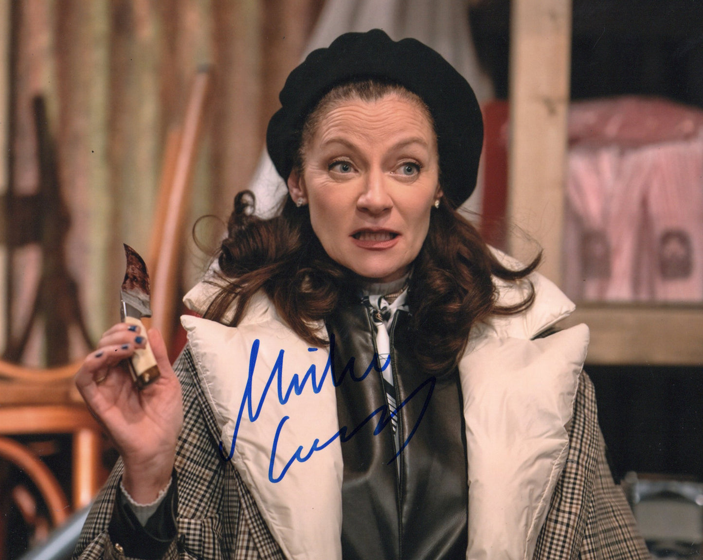 MICHELLE GOMEZ SIGNED THE FLIGHT ATTENDANT 10X8 PHOTO (2)