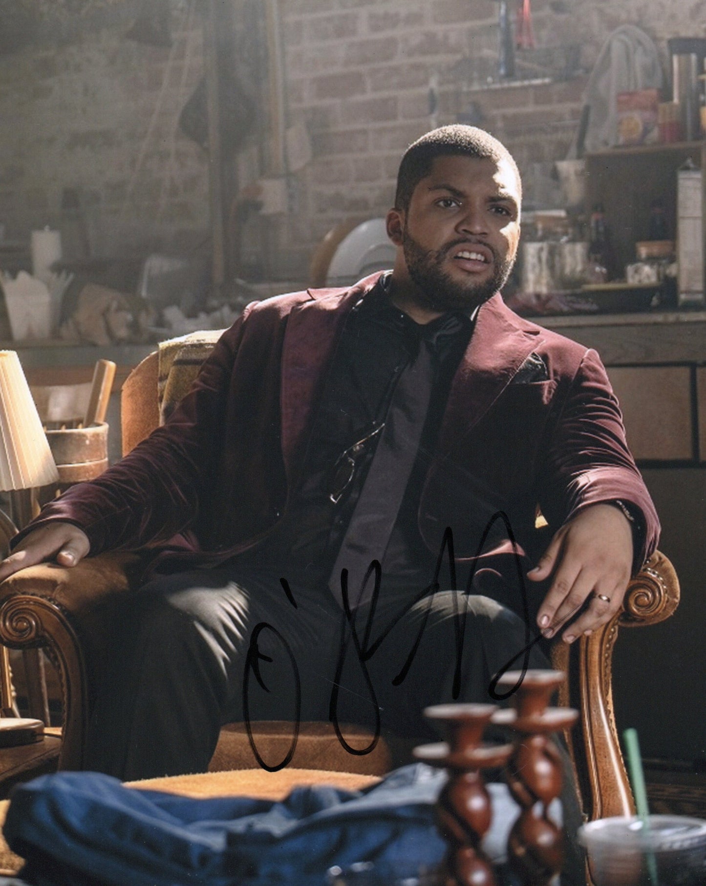 O'SHEA JACKSON JR SIGNED LONG SHOT 8X10 PHOTO (1) VIDEO PROOF