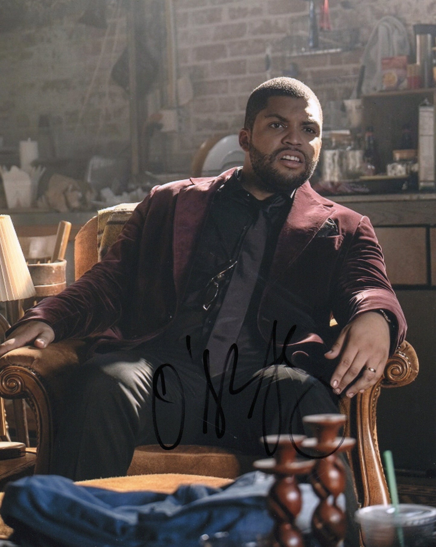O'SHEA JACKSON JR SIGNED LONG SHOT 8X10 PHOTO (2) VIDEO PROOF