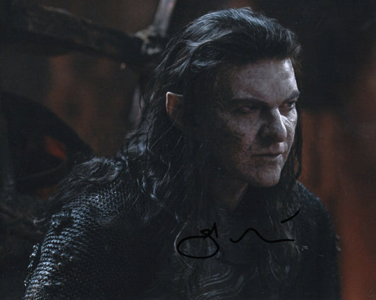 SAM HAZELDINE SIGNED RINGS OF POWER 8X10 PHOTO (4) VIDEO PROOF