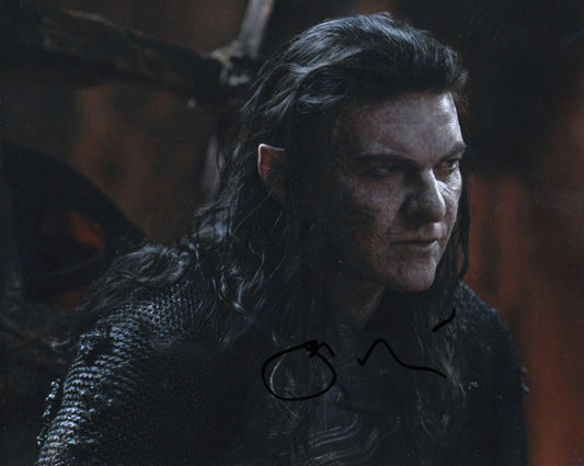 SAM HAZELDINE SIGNED RINGS OF POWER 8X10 PHOTO (5) VIDEO PROOF