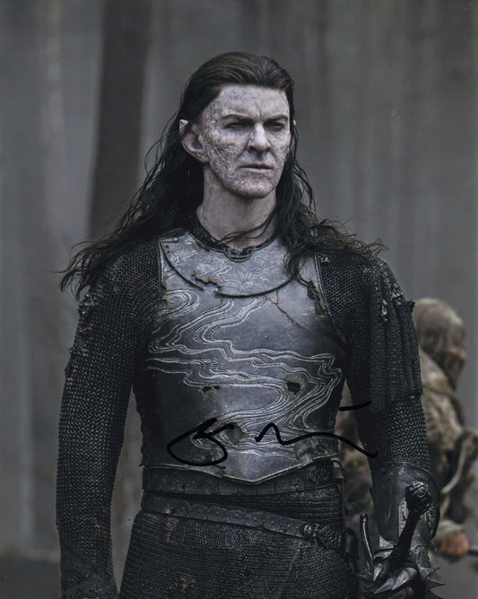 SAM HAZELDINE SIGNED RINGS OF POWER 8X10 PHOTO (6) VIDEO PROOF