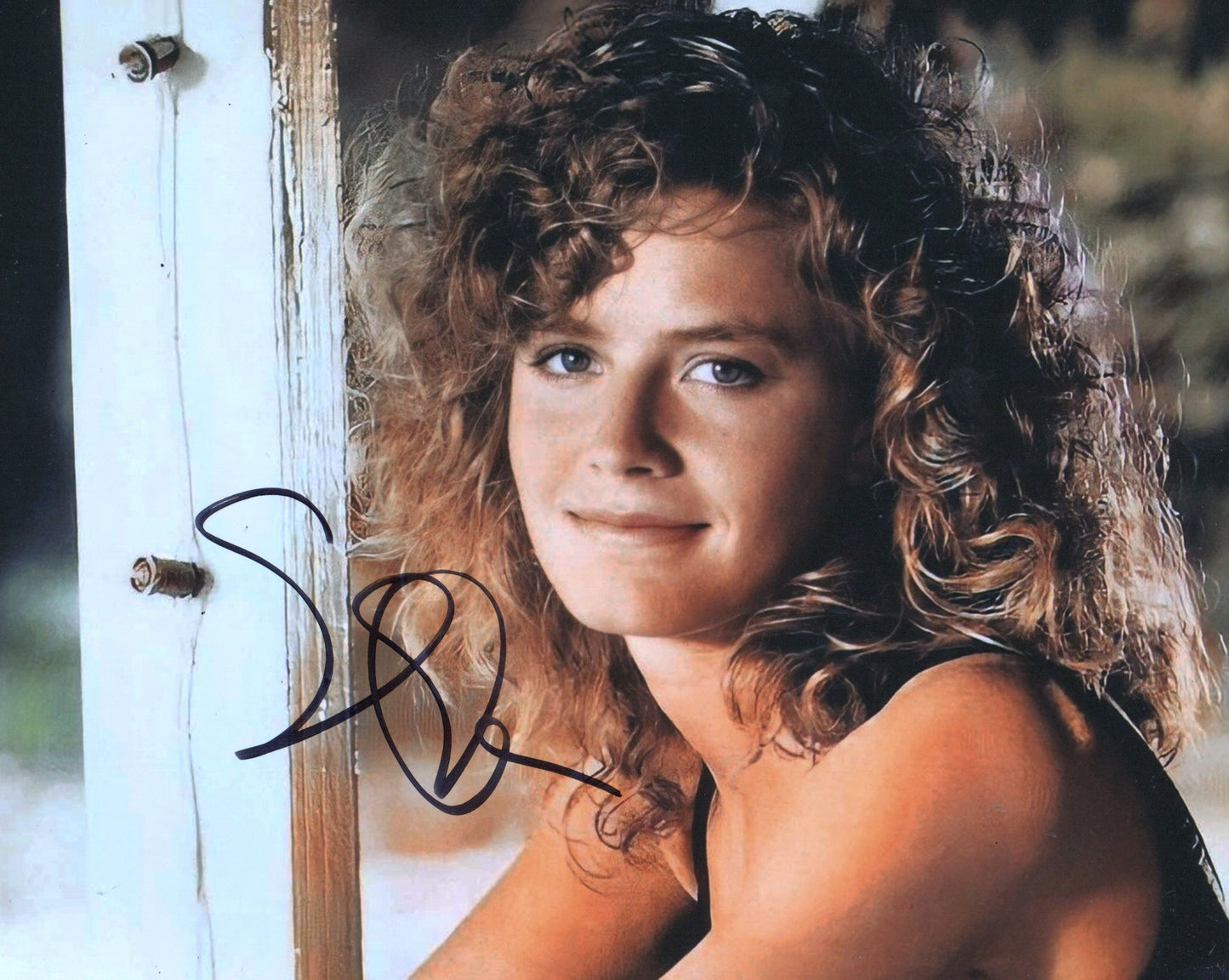 ELISABETH SHUE SIGNED COCKTAIL 10X8 PHOTO (1) VIDEO PROOF