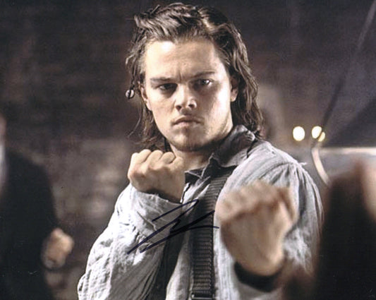 LEONARDO DICAPRIO SIGNED GANGS OF NEWYORK 8X10 PHOTO (1) VIDEO PROOF