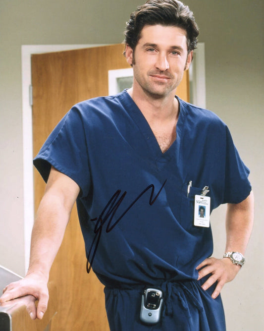 PATRICK DEMPSEY SIGNED GREY'S ANATOMY 8X10 PHOTO (1) VIDEO PROOF