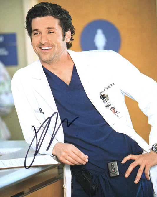PATRICK DEMPSEY SIGNED GREY'S ANATOMY 8X10 PHOTO (4)