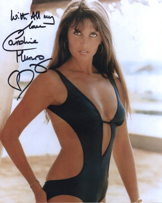 CAROLINE MUNRO SIGNED SEXY 10X8 PHOTO (21)