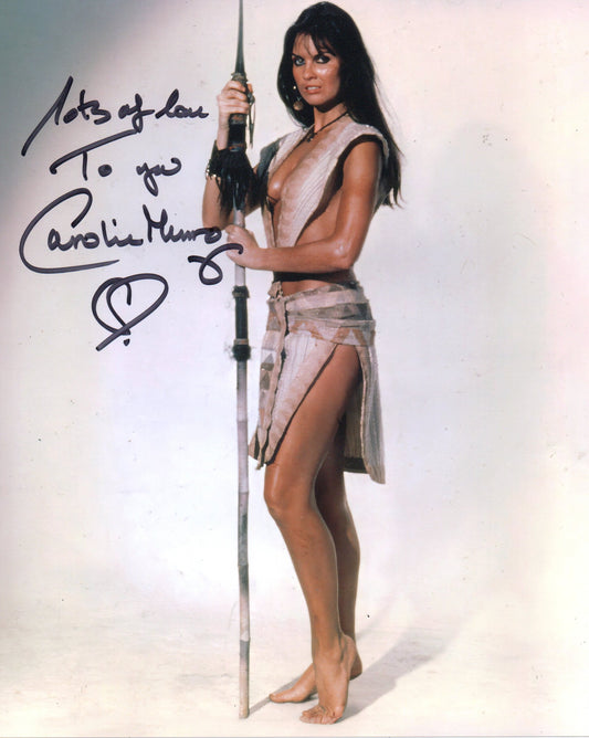 CAROLINE MUNRO SIGNED AT THE EARTH'S CORE 10X8 PHOTO (1)
