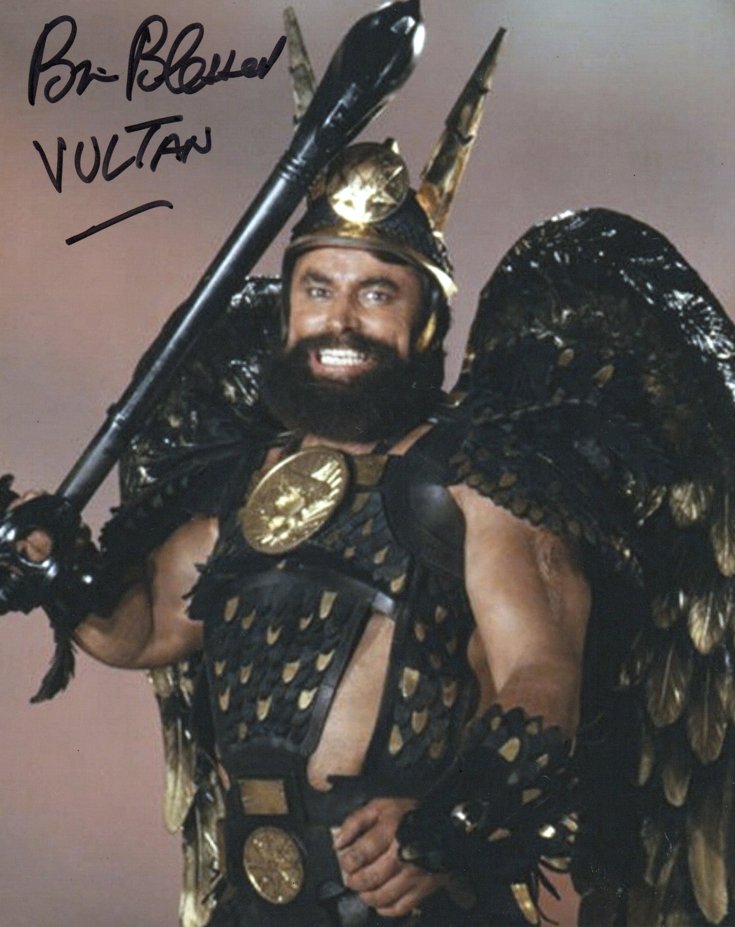 BRIAN BLESSED SIGNED FLASH GORDON 8X10 PHOTO (1)