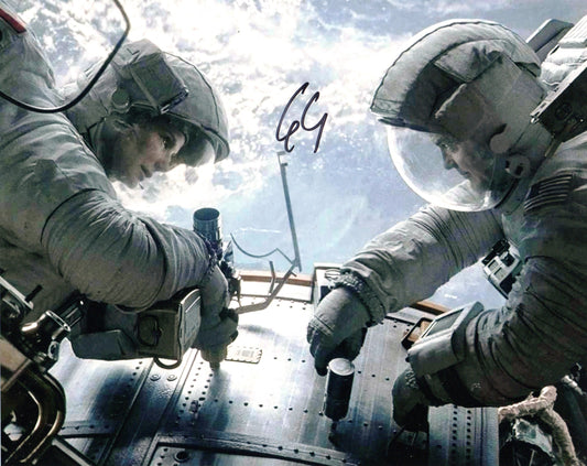 GEORGE CLOONEY SIGNED GRAVITY 8X10 PHOTO BIT GRAINY