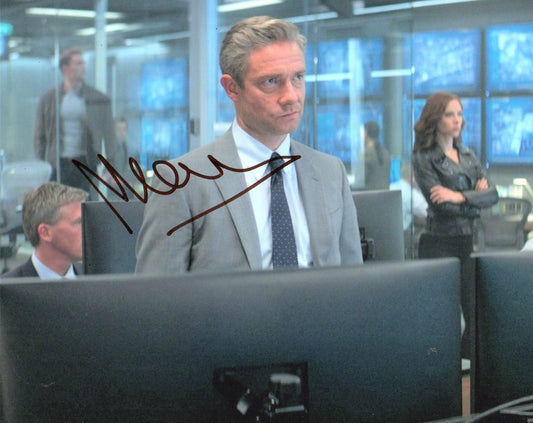 MARTIN FREEMAN SIGNED AVENGERS 8X10 PHOTO (3)